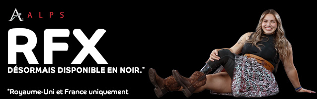 ALPS RFX Désormais disponible en noir. *Royaume-Uni et France uniquement - Cliquez ici